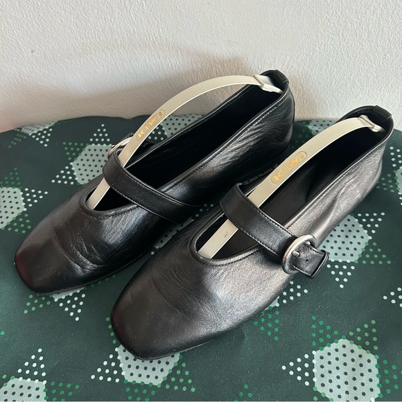 Maguire Shoes - Maguire Aveiro Maryjane Ballerina Black Leather Shoes
